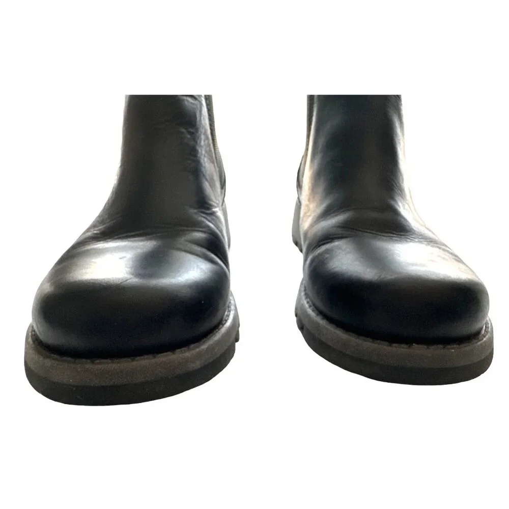 Women's Black Ankle Boots - Picture 5 of 12